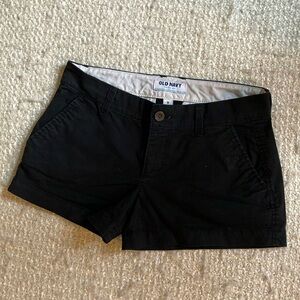 🖤 OLD NAVY SIZE 0 BLACK CHINO SHORTS